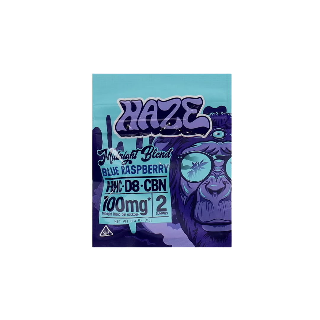 Haze Blue Raspberry Gummies